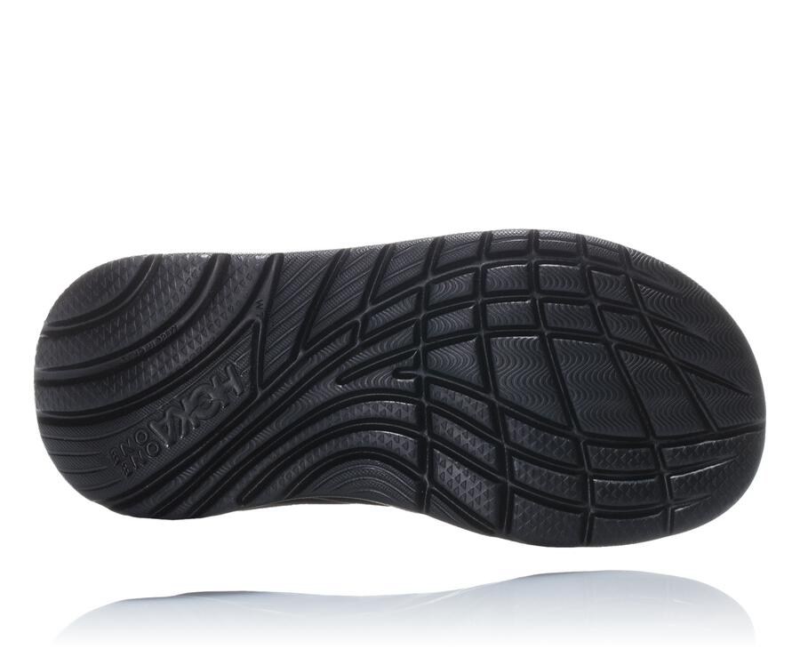 Hoka One One Sandale Damske Čierne - ORA Recovery Flip - 37014-YSEG